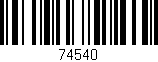 Código de barras (EAN, GTIN, SKU, ISBN): '74540'