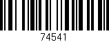 Código de barras (EAN, GTIN, SKU, ISBN): '74541'