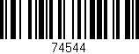 Código de barras (EAN, GTIN, SKU, ISBN): '74544'
