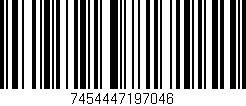 Código de barras (EAN, GTIN, SKU, ISBN): '7454447197046'