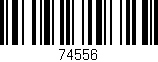 Código de barras (EAN, GTIN, SKU, ISBN): '74556'
