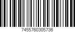 Código de barras (EAN, GTIN, SKU, ISBN): '7455760305736'