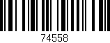 Código de barras (EAN, GTIN, SKU, ISBN): '74558'