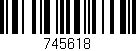Código de barras (EAN, GTIN, SKU, ISBN): '745618'