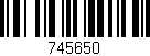 Código de barras (EAN, GTIN, SKU, ISBN): '745650'