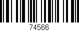 Código de barras (EAN, GTIN, SKU, ISBN): '74566'