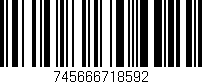 Código de barras (EAN, GTIN, SKU, ISBN): '745666718592'