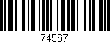Código de barras (EAN, GTIN, SKU, ISBN): '74567'