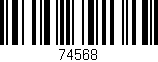 Código de barras (EAN, GTIN, SKU, ISBN): '74568'