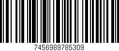 Código de barras (EAN, GTIN, SKU, ISBN): '7456989785309'