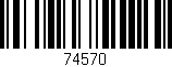 Código de barras (EAN, GTIN, SKU, ISBN): '74570'