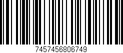 Código de barras (EAN, GTIN, SKU, ISBN): '7457456806749'