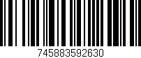 Código de barras (EAN, GTIN, SKU, ISBN): '745883592630'
