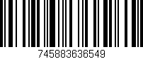 Código de barras (EAN, GTIN, SKU, ISBN): '745883636549'