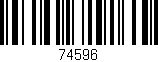 Código de barras (EAN, GTIN, SKU, ISBN): '74596'