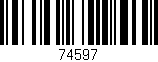 Código de barras (EAN, GTIN, SKU, ISBN): '74597'