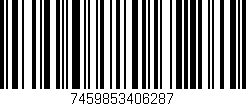 Código de barras (EAN, GTIN, SKU, ISBN): '7459853406287'