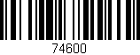 Código de barras (EAN, GTIN, SKU, ISBN): '74600'