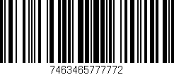 Código de barras (EAN, GTIN, SKU, ISBN): '7463465777772'