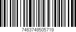 Código de barras (EAN, GTIN, SKU, ISBN): '7463748505719'