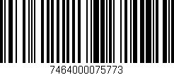 Código de barras (EAN, GTIN, SKU, ISBN): '7464000075773'