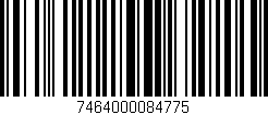 Código de barras (EAN, GTIN, SKU, ISBN): '7464000084775'