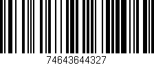 Código de barras (EAN, GTIN, SKU, ISBN): '74643644327'