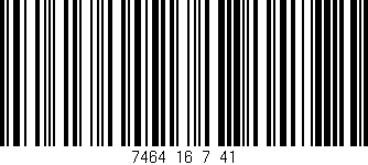 Código de barras (EAN, GTIN, SKU, ISBN): '7464_16_7_41'