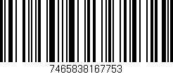 Código de barras (EAN, GTIN, SKU, ISBN): '7465838167753'