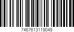Código de barras (EAN, GTIN, SKU, ISBN): '7467613119049'