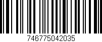 Código de barras (EAN, GTIN, SKU, ISBN): '746775042035'