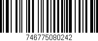 Código de barras (EAN, GTIN, SKU, ISBN): '746775080242'