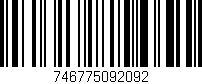 Código de barras (EAN, GTIN, SKU, ISBN): '746775092092'