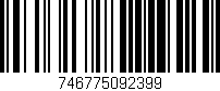 Código de barras (EAN, GTIN, SKU, ISBN): '746775092399'