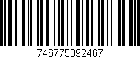 Código de barras (EAN, GTIN, SKU, ISBN): '746775092467'
