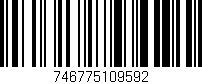 Código de barras (EAN, GTIN, SKU, ISBN): '746775109592'