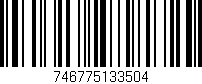 Código de barras (EAN, GTIN, SKU, ISBN): '746775133504'