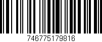 Código de barras (EAN, GTIN, SKU, ISBN): '746775179816'