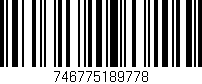 Código de barras (EAN, GTIN, SKU, ISBN): '746775189778'