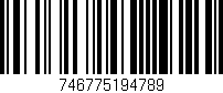 Código de barras (EAN, GTIN, SKU, ISBN): '746775194789'