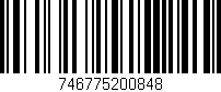 Código de barras (EAN, GTIN, SKU, ISBN): '746775200848'