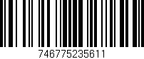 Código de barras (EAN, GTIN, SKU, ISBN): '746775235611'