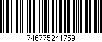 Código de barras (EAN, GTIN, SKU, ISBN): '746775241759'