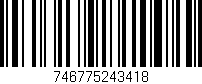 Código de barras (EAN, GTIN, SKU, ISBN): '746775243418'