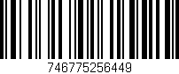 Código de barras (EAN, GTIN, SKU, ISBN): '746775256449'