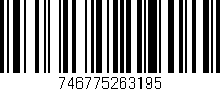 Código de barras (EAN, GTIN, SKU, ISBN): '746775263195'