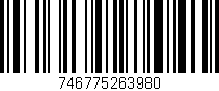 Código de barras (EAN, GTIN, SKU, ISBN): '746775263980'