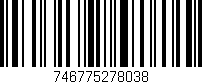 Código de barras (EAN, GTIN, SKU, ISBN): '746775278038'