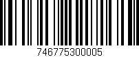 Código de barras (EAN, GTIN, SKU, ISBN): '746775300005'