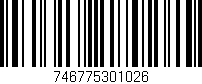 Código de barras (EAN, GTIN, SKU, ISBN): '746775301026'